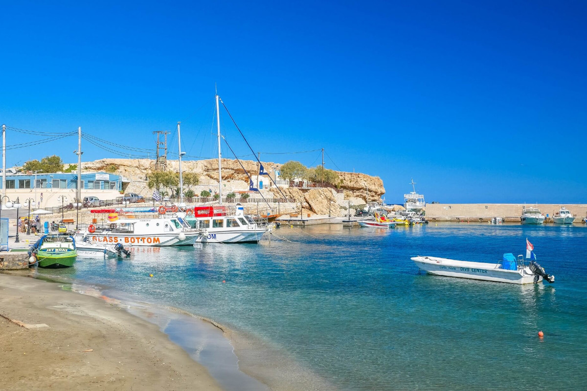 Plage du port de Hersonissos