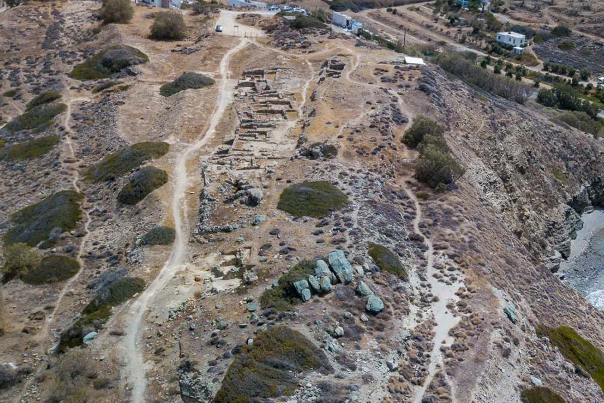 Die archäologische Stätte der hellenistischen Stadt Tripitos