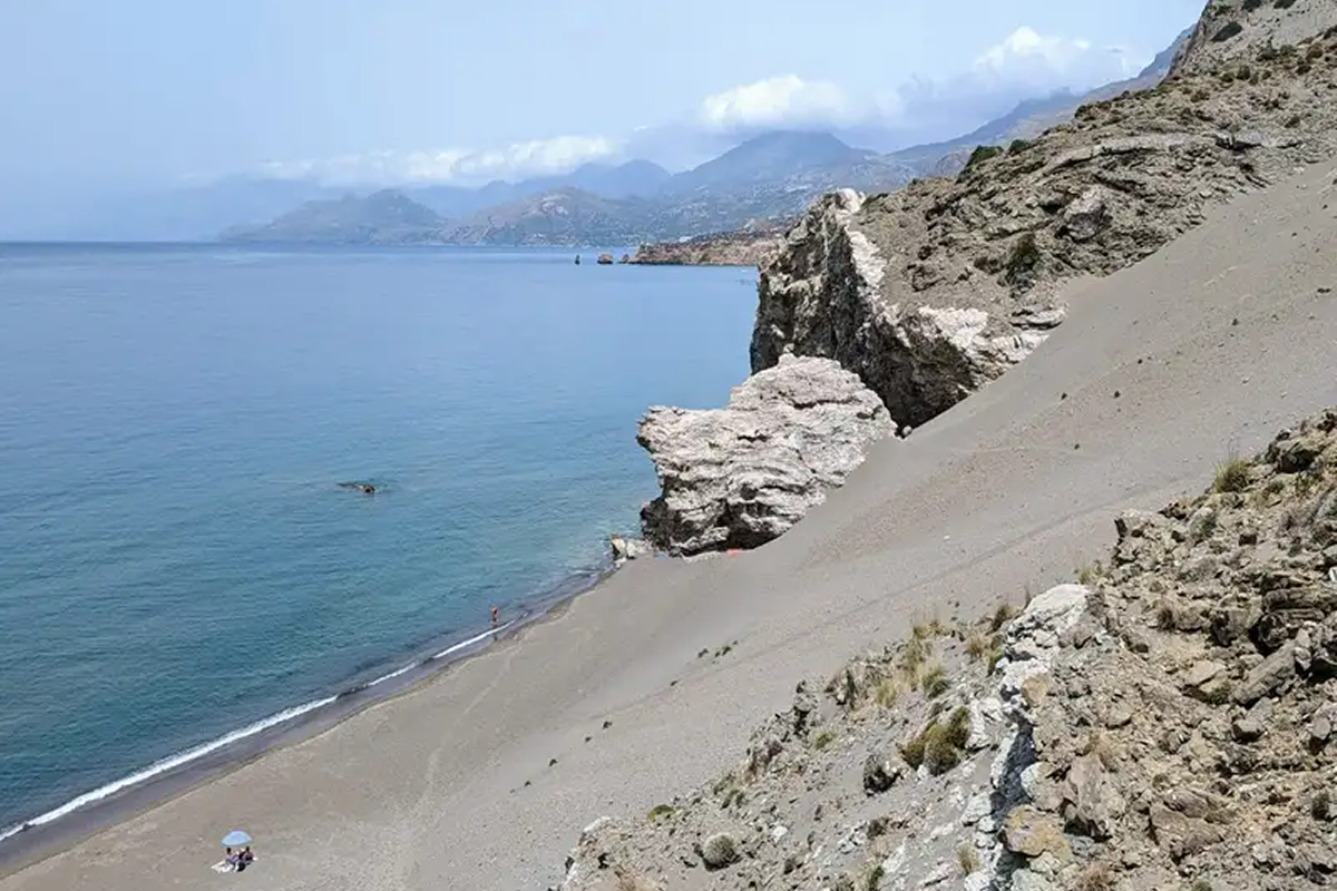 Strand der Sandhügel von Agios Pavlos